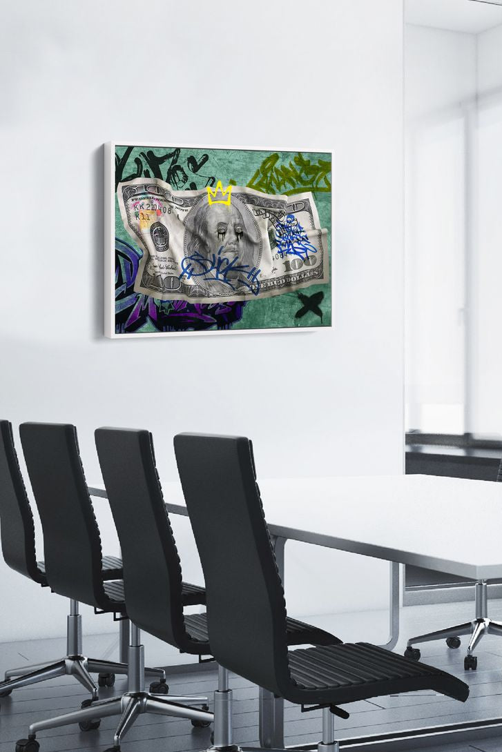 Сrumpled dollar