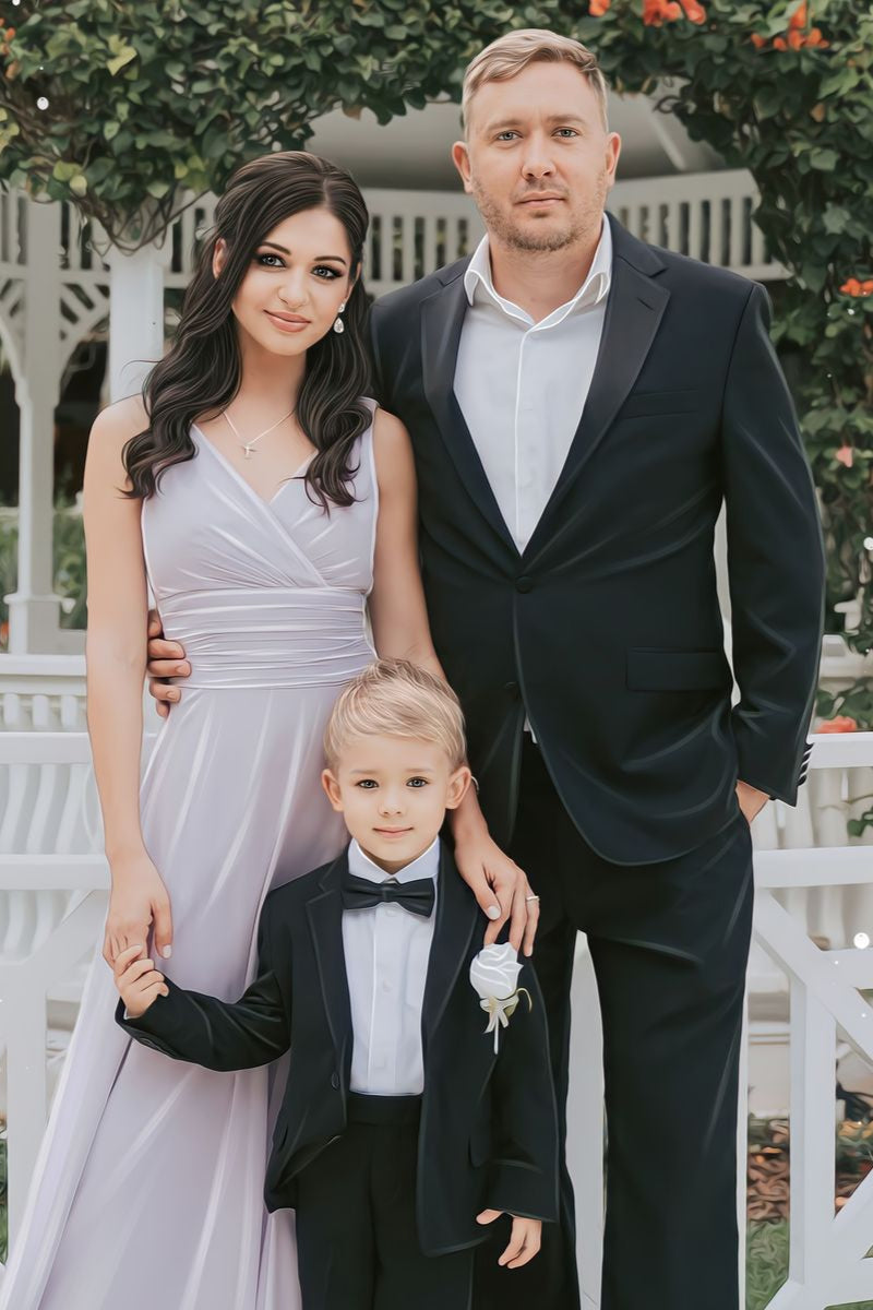 Personalized Family Portrait | Canvas Drawing from Photo