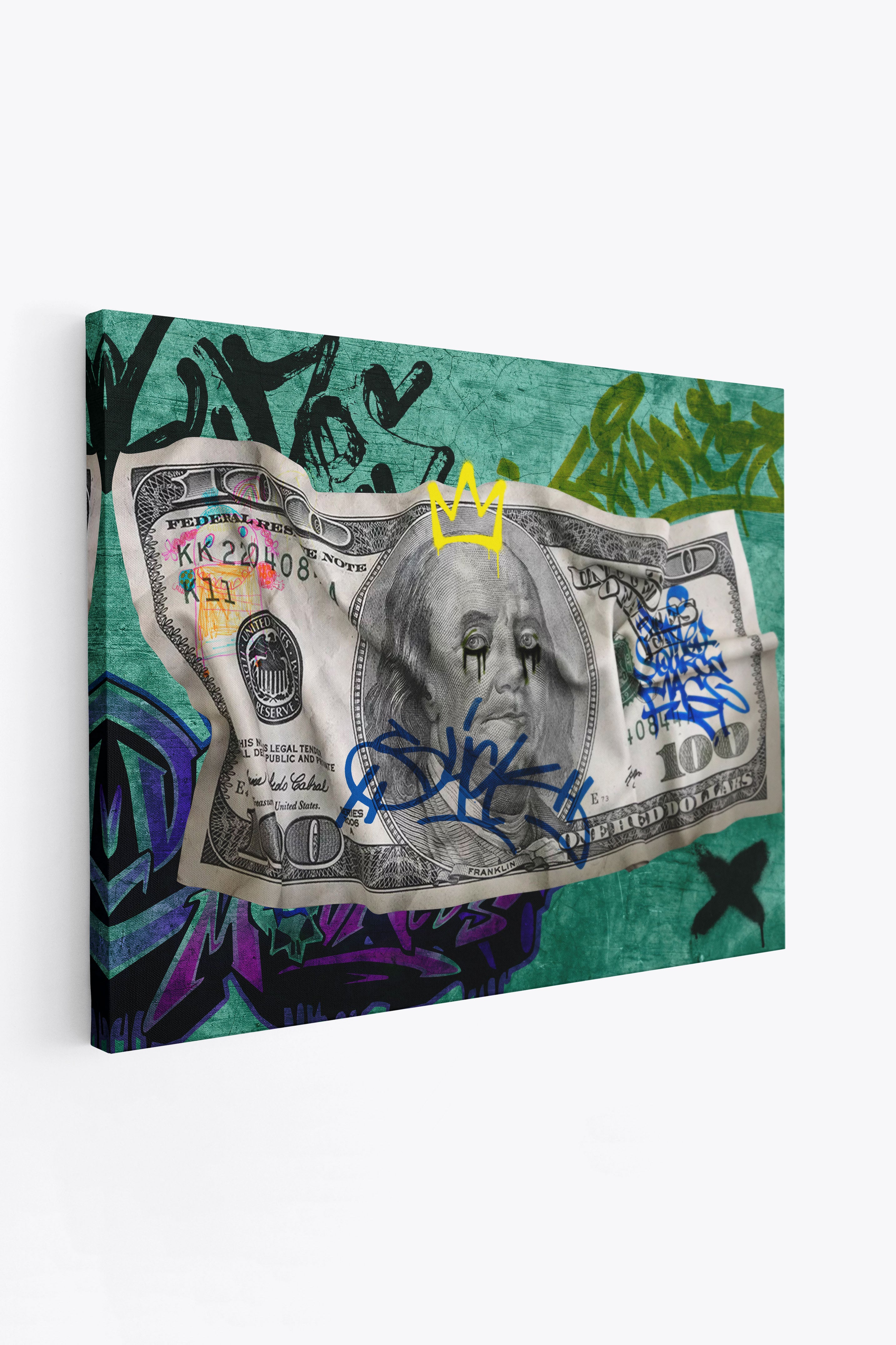 Сrumpled dollar