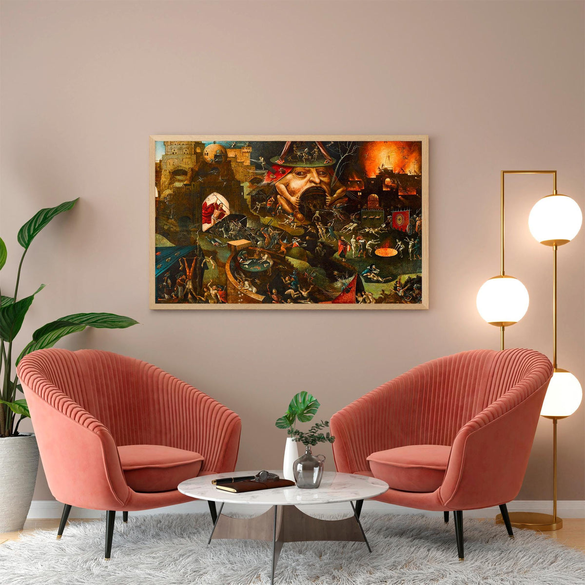 Hieronymus Bosch - Christ in Limbo. Canvas wall art, Famous artwork, Biblical scene art, Home decor, Gothic wall art, Cl