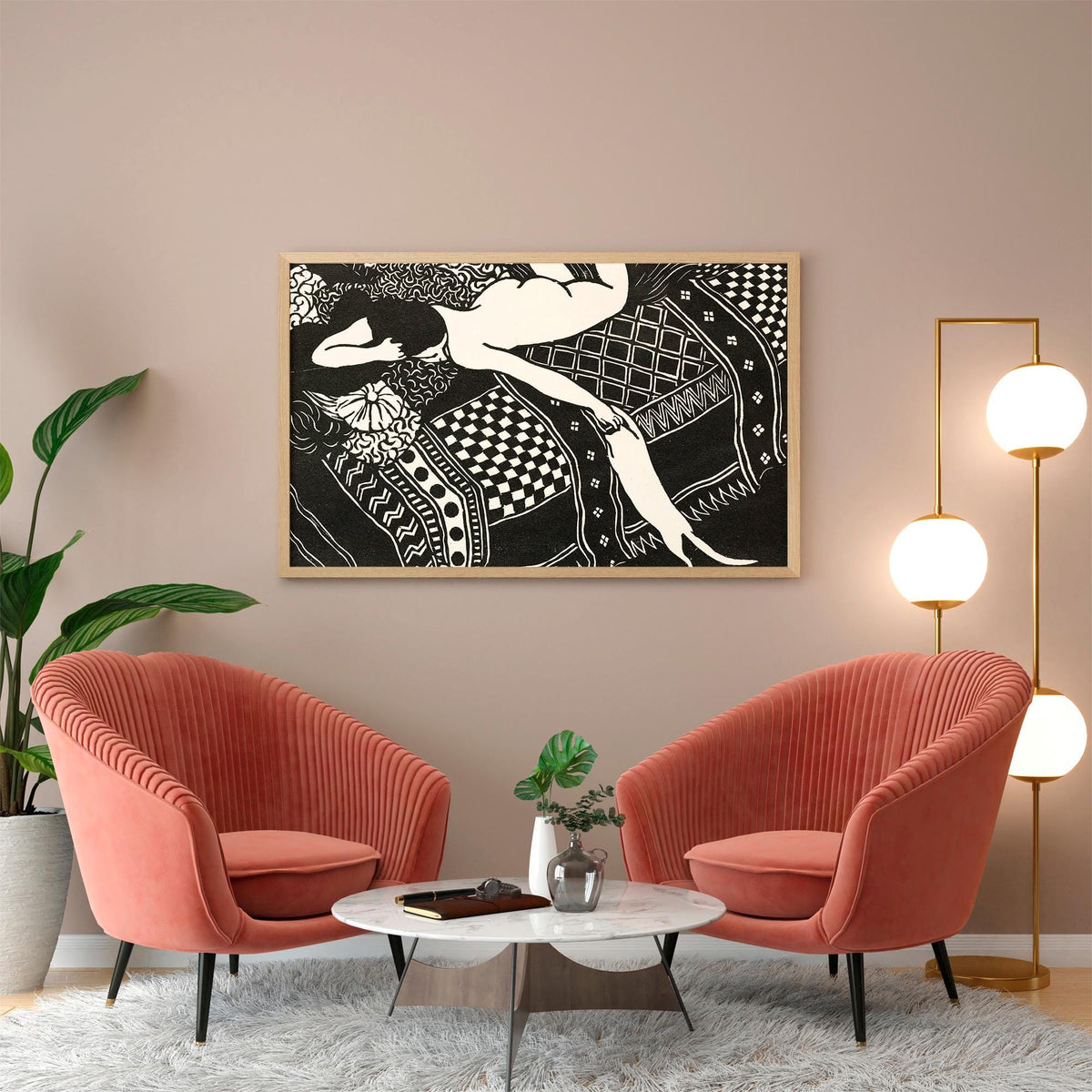 Felix Vallotton - La paresse, Laziness. Fine art print, Vintage wall art, Classic art reproduction, Sensual art, Canvas