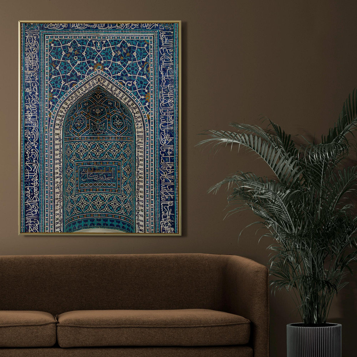 Mihrab - Prayer Niche. Religious decor, Print on canvas, Traditional patterns, Home decor, Mihrab artwork print, Canvas