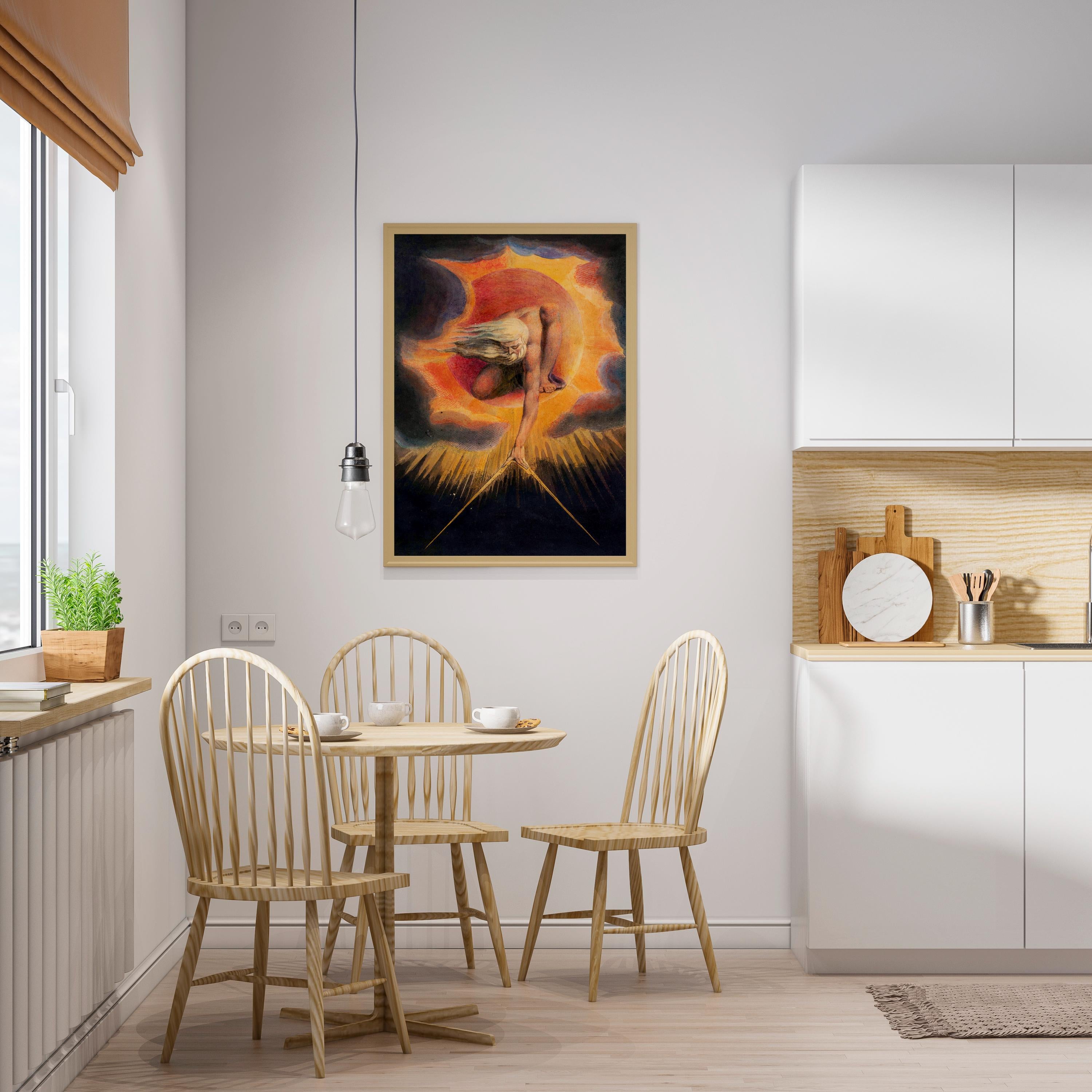 William Blake - The Ancient of Days. Bedroom decor, Print on canvas, Poster print, Giclee canvas, Canvas art print, Gall