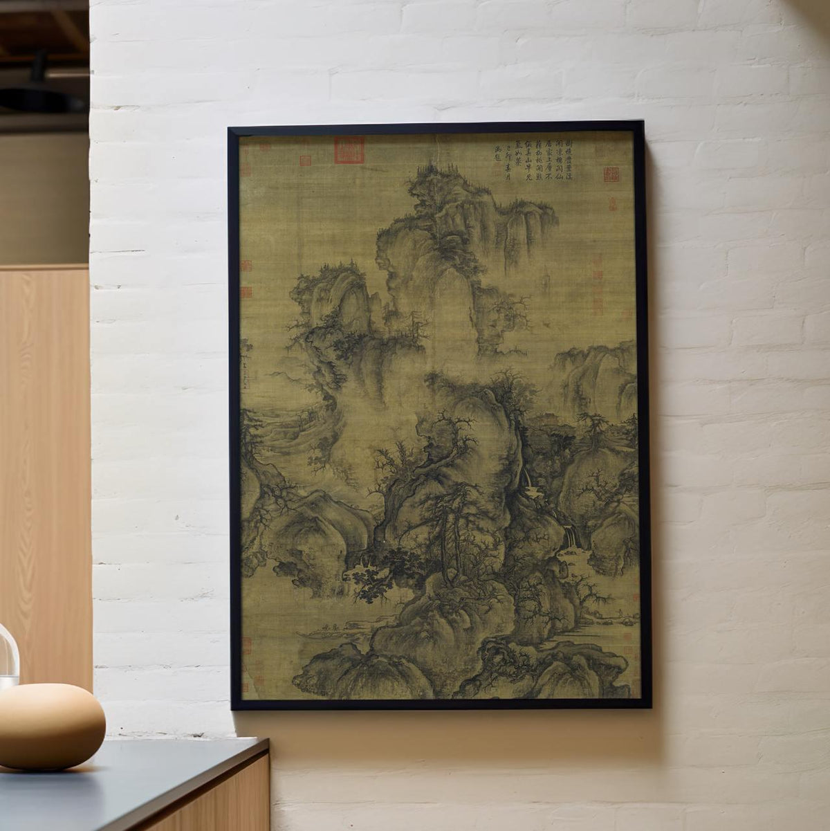Early Spring by Guo Xi – Traditional Chinese Landscape Print, Fine Art Canvas, Giclee Reproduction, Gallery Wrapped, Asi