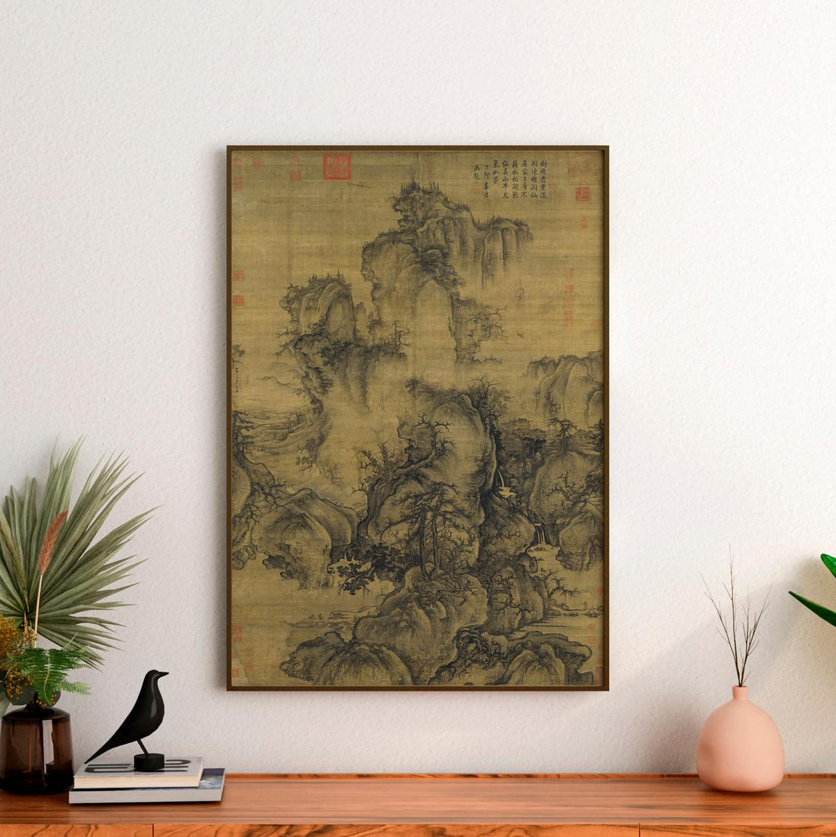 Early Spring by Guo Xi – Traditional Chinese Landscape Print, Fine Art Canvas, Giclee Reproduction, Gallery Wrapped, Asi