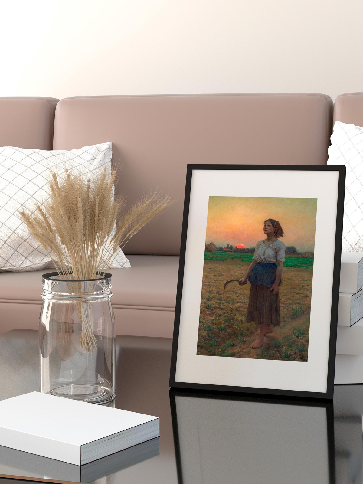 Jules Breton - Song Of The Lark. Fine art print, Provincial art print, Canvas reproduction, Сountryside scene poster, Gi