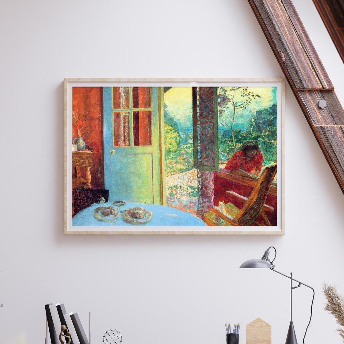 Pierre Bonnard - The dining room in the country. Kitchen wall art, Bonnard artwork print, Rustic art, Fine art poster, C