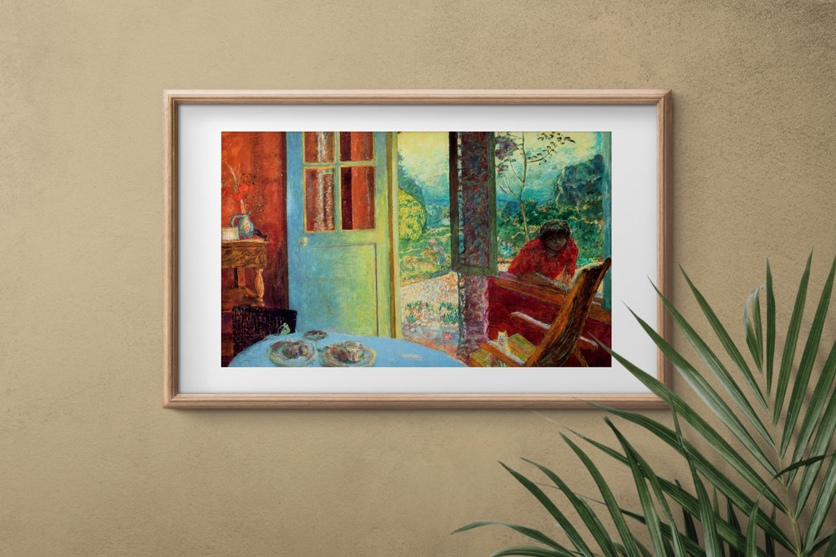 Pierre Bonnard - The dining room in the country. Kitchen wall art, Bonnard artwork print, Rustic art, Fine art poster, C