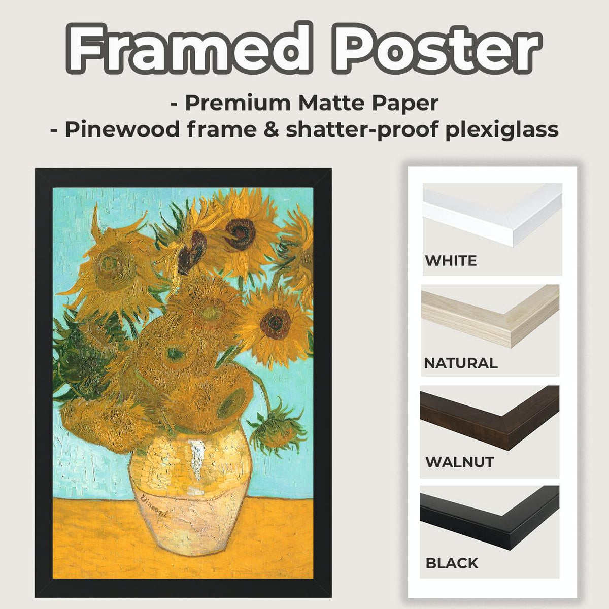 Vincent van Gogh – Sower – Fine Art Print, Canvas Wall Art, Framed Poster, Classic Home Decor