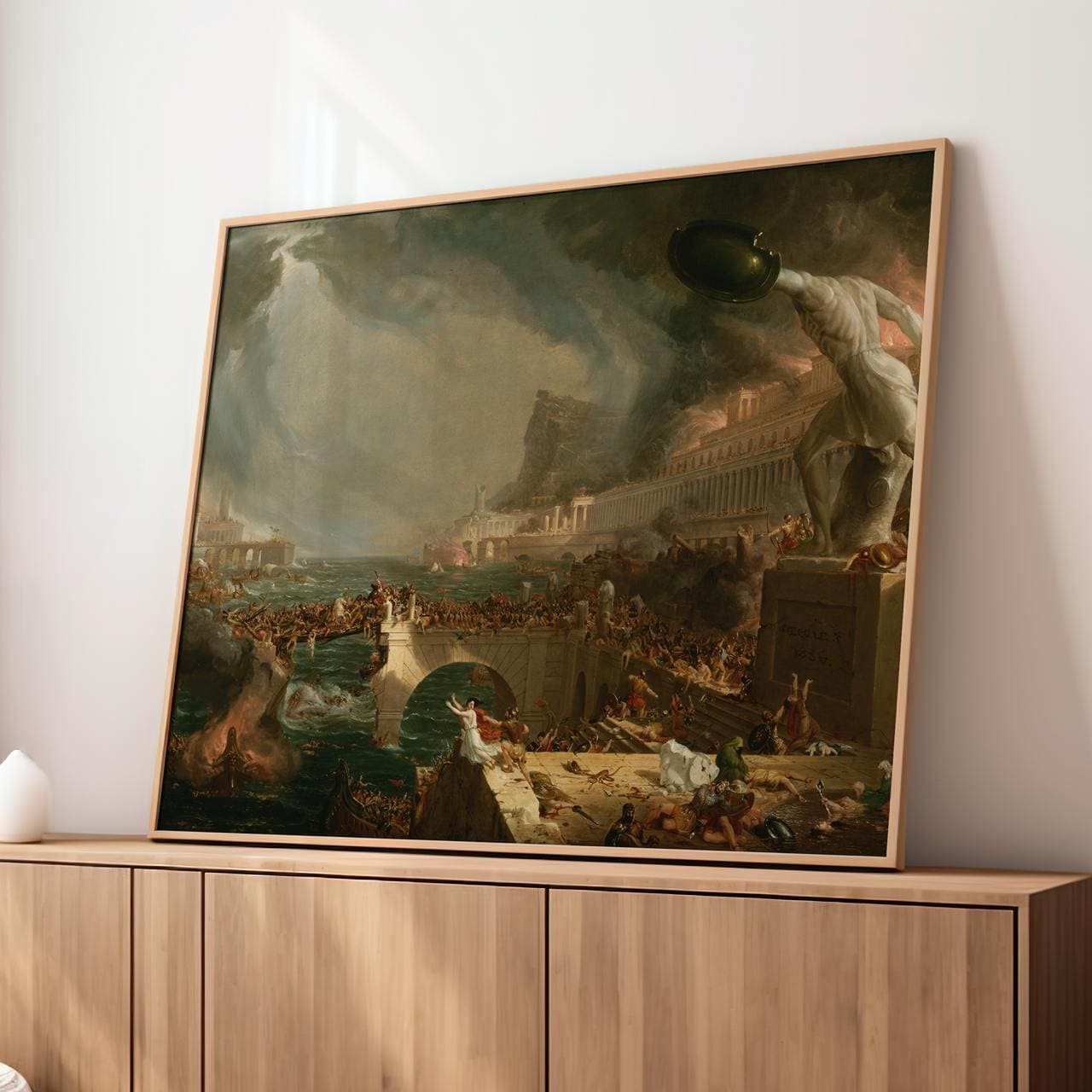 Thomas Cole, The Course of Empire 1836 - Gallery Canvas Wall Art Print, Rustic Home Decor, Large Framed Art