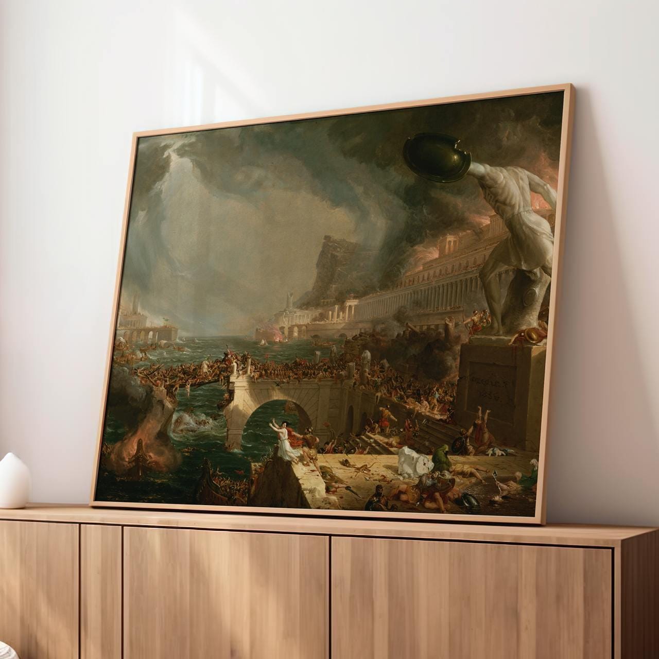 Thomas Cole, The Course of Empire 1836 - Gallery Canvas Wall Art Print, Rustic Home Decor, Large Framed Art