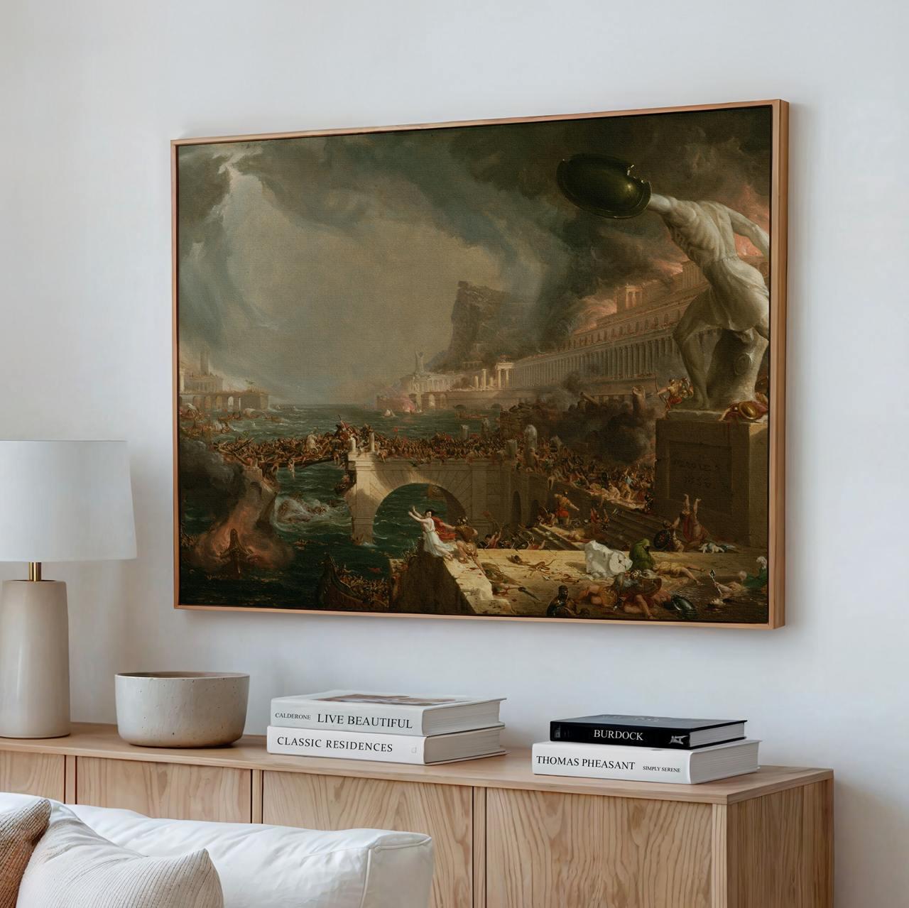 Thomas Cole, The Course of Empire 1836 - Gallery Canvas Wall Art Print, Rustic Home Decor, Large Framed Art
