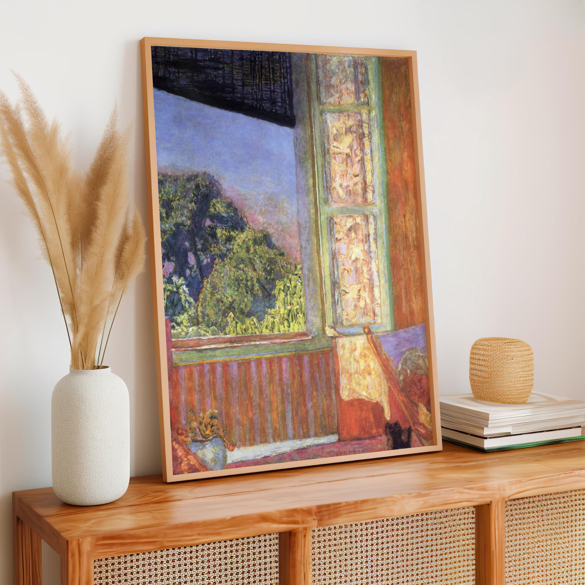Pierre Bonnard – The Open Window (1921) – Fine Art Print, Canvas Wall Art, Framed Poster, Vintage Home Decor