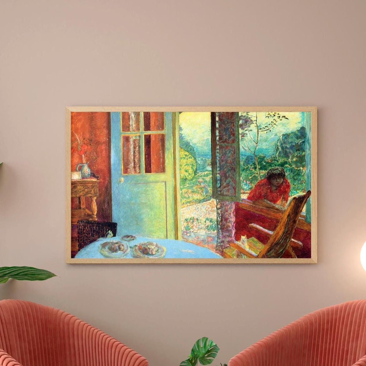 Pierre Bonnard - The dining room in the country. Kitchen wall art, Bonnard artwork print, Rustic art, Fine art poster, C