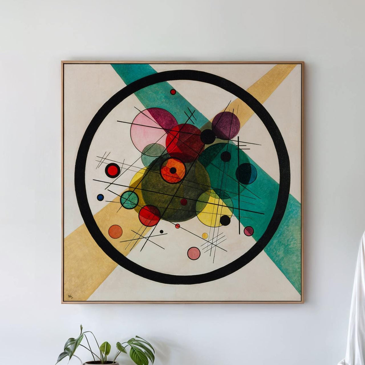 Wassily Kandinsky, Circles in a Circle 1923 - Abstract Canvas Wall Art, Modern Home Decor, Framed Print