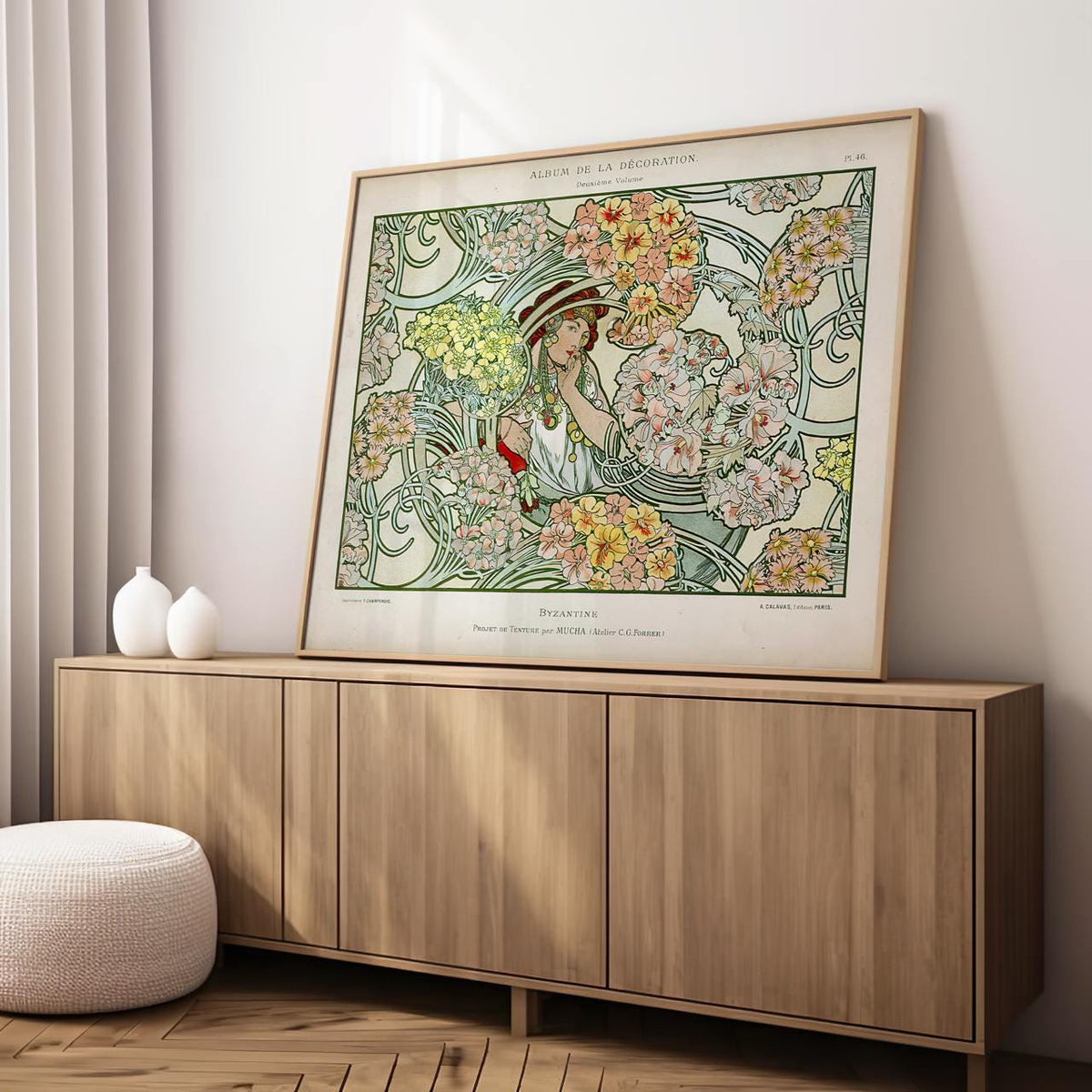 Alphonse Mucha, Byzantine Heads 1897 - Art Nouveau Portrait, Vintage Wall Art, Modern Decor for Living Room, Canvas Wall