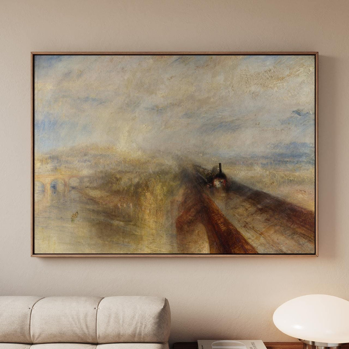 J.M.W. Turner, Rain Steam and Speed - Modern Art Print, Seascape Wall Art, Romantic Landscape, Vintage Decor Print, Fram