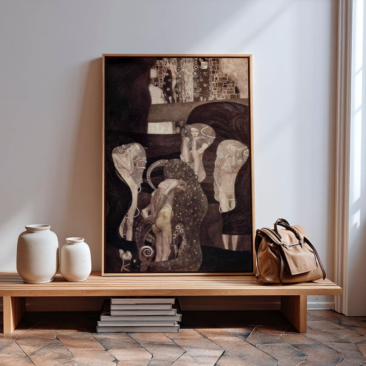 Gustav Klimt, Jurisprudence (Final State, 1907) - Allegorical Law Print, Symbolist University Ceiling Panel, Decorative