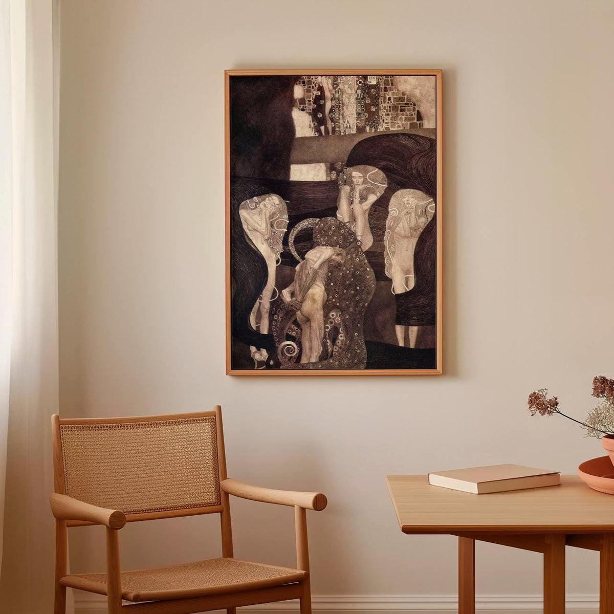 Gustav Klimt, Jurisprudence (Final State, 1907) - Allegorical Law Print, Symbolist University Ceiling Panel, Decorative