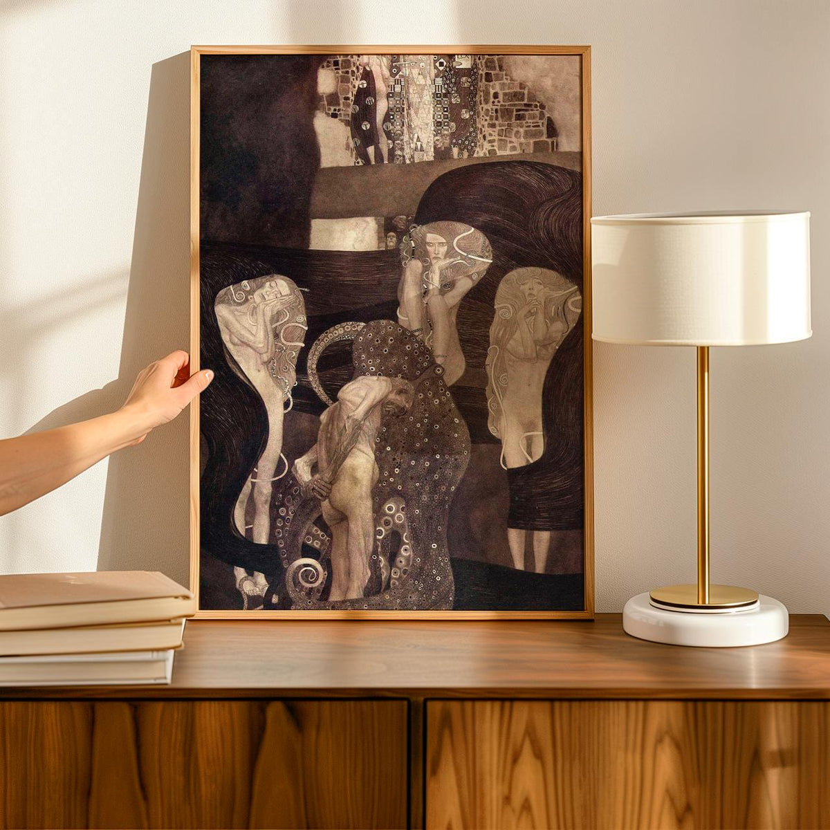 Gustav Klimt, Jurisprudence (Final State, 1907) - Allegorical Law Print, Symbolist University Ceiling Panel, Decorative