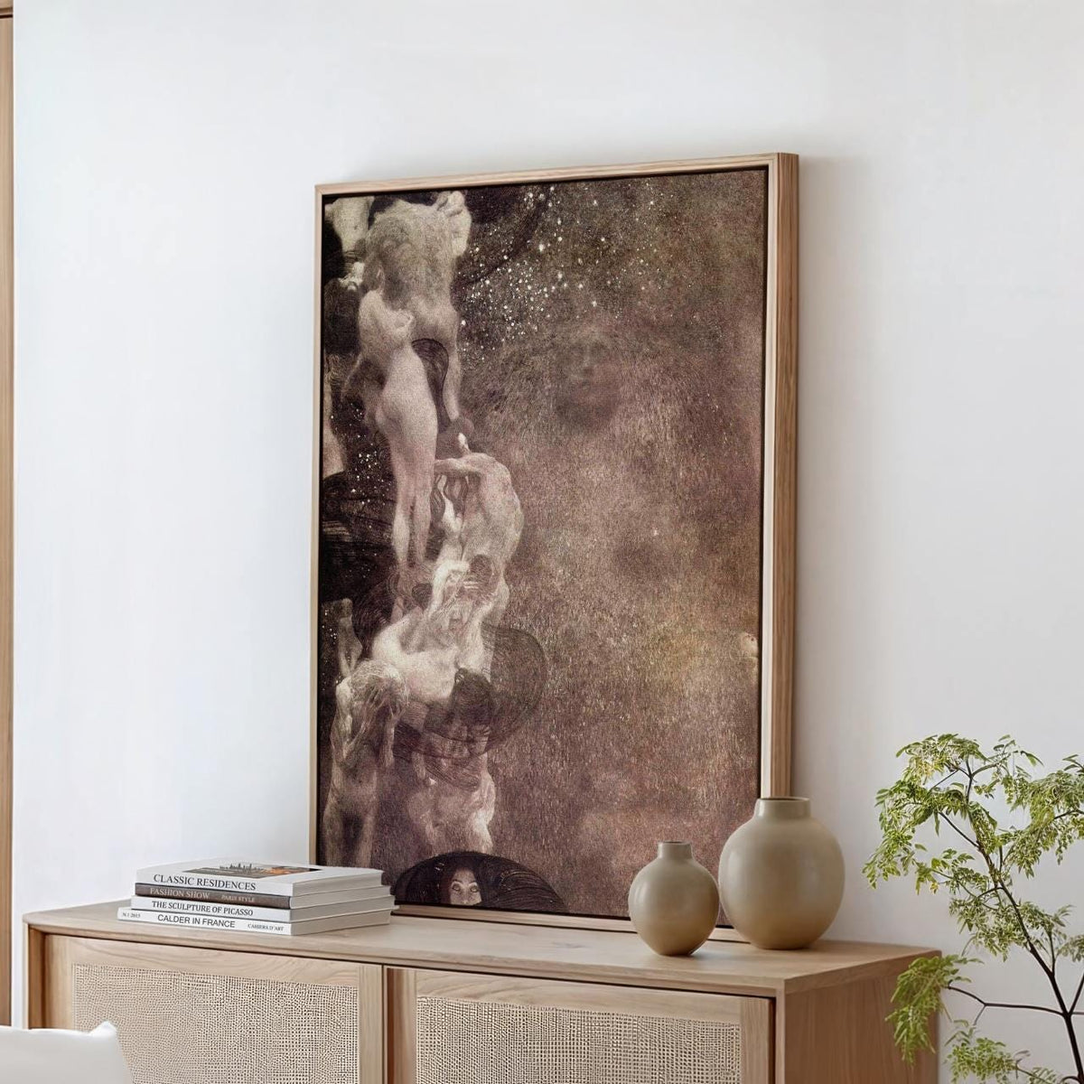 Gustav Klimt, Philosophy (Final State, 1907) - Allegorical University Mural Print, Symbolist Wall Art, Classical Decor
