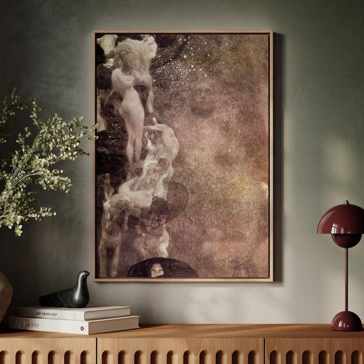 Gustav Klimt, Philosophy (Final State, 1907) - Allegorical University Mural Print, Symbolist Wall Art, Classical Decor