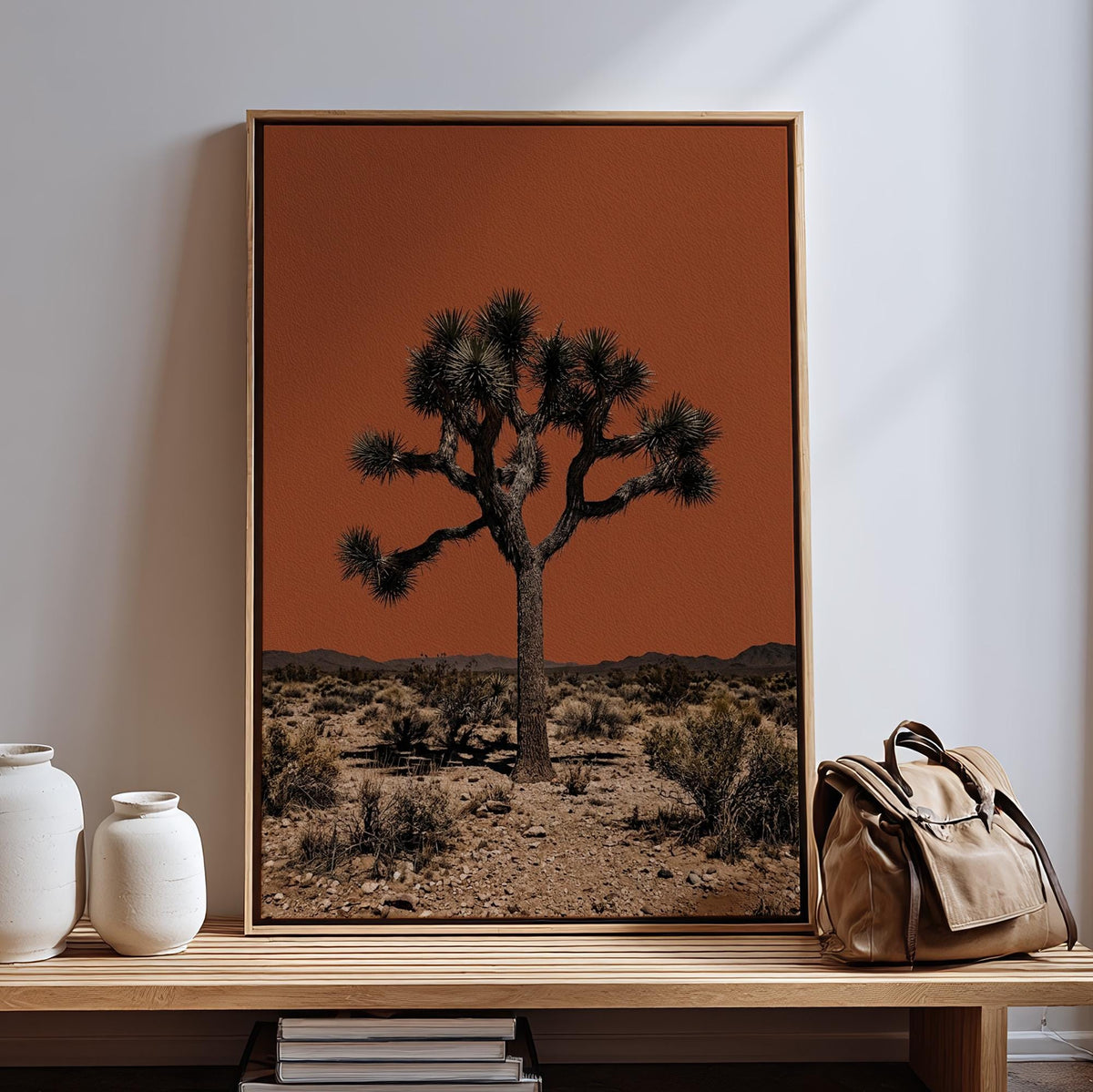 The Sonoran Desert Vintage Print, Joshua Tree Retro Outdoors Poster, Arizona Cabin Wall Art, Cottage Decor, Botanical Yu