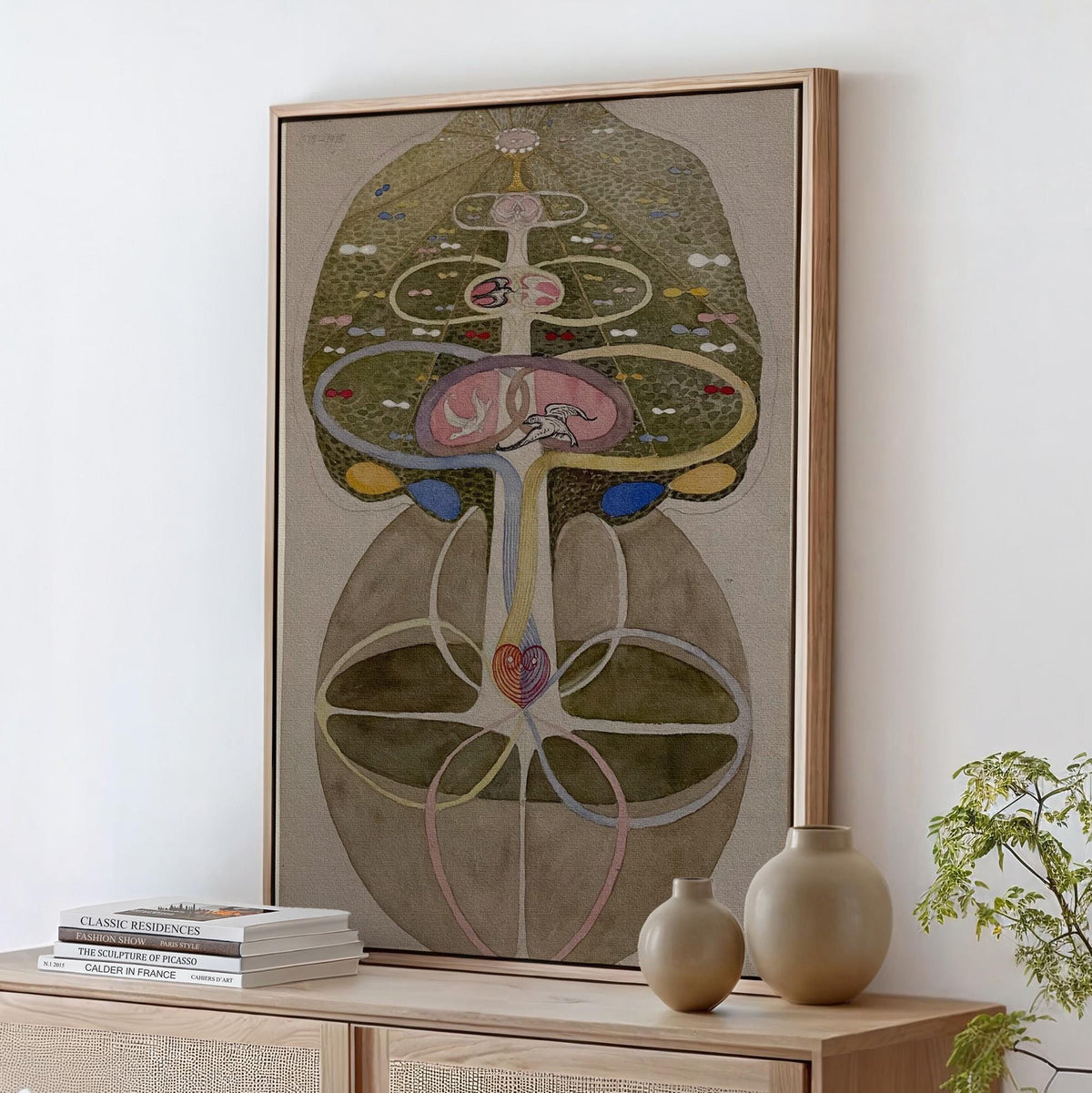 Hilma af Klint, Tree of Knowledge No. 1 - 1913–1915 Abstract Spiritual Print, Symbolic Wall Art, Botanical Mysticism Pos