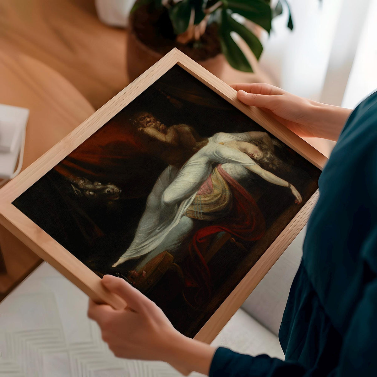 Henry Fuseli, The Nightmare - 1781 Gothic Horror Print, Romantic Nightmare Scene, Dark Surreal Wall Art, Classic Museum