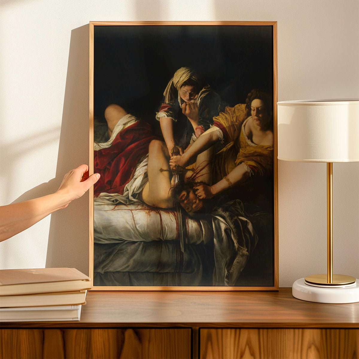 Artemisia Gentileschi, Judith Beheading Holofernes - 1614 Baroque Print, Biblical Heroine Wall Art, Dramatic Renaissance