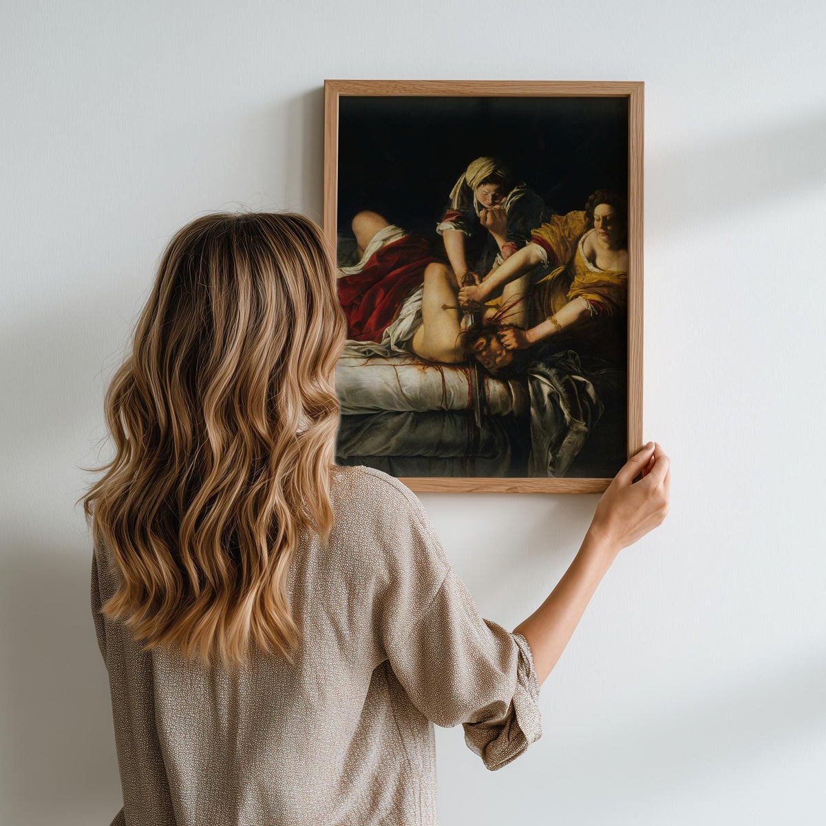 Artemisia Gentileschi, Judith Beheading Holofernes - 1614 Baroque Print, Biblical Heroine Wall Art, Dramatic Renaissance