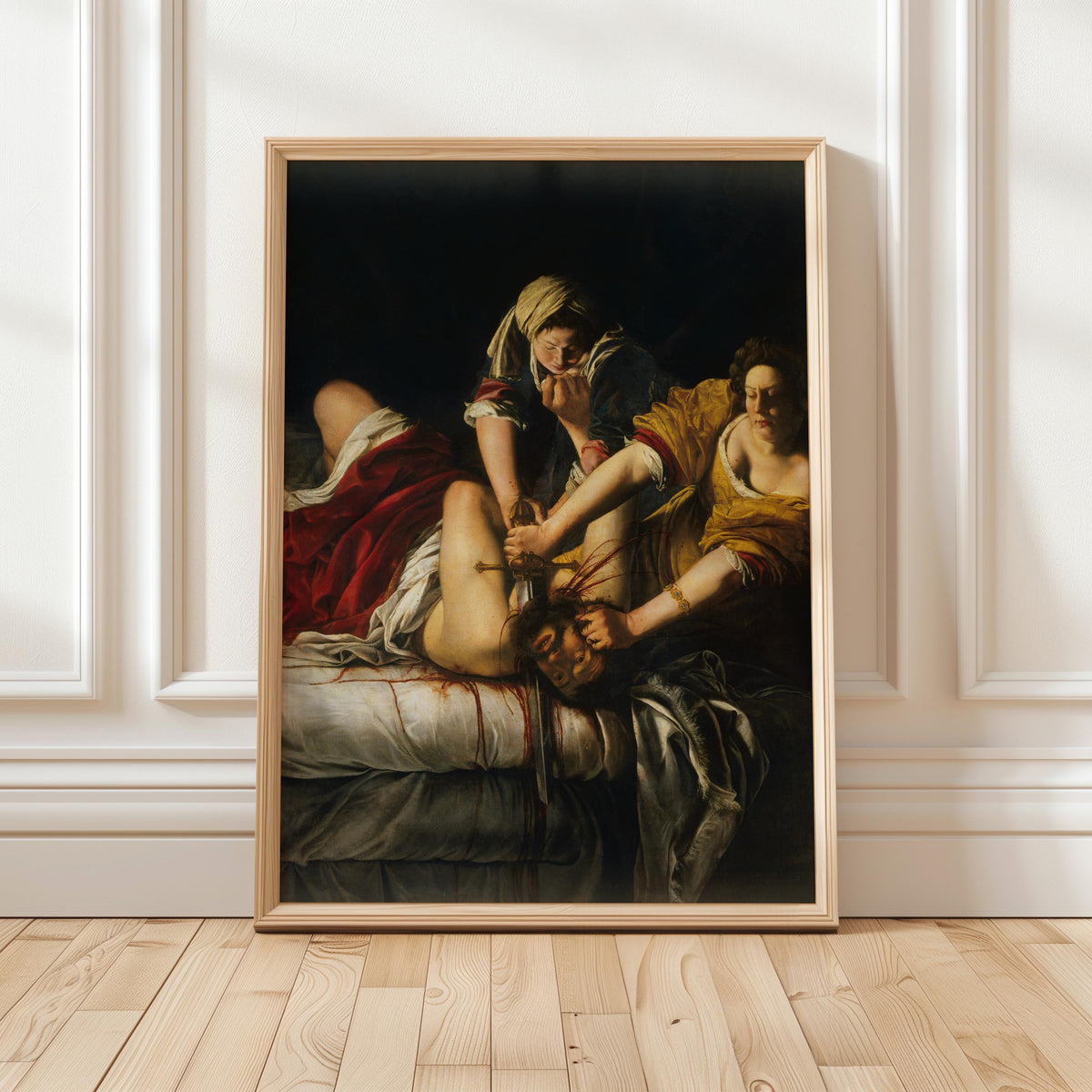 Artemisia Gentileschi, Judith Beheading Holofernes - 1614 Baroque Print, Biblical Heroine Wall Art, Dramatic Renaissance