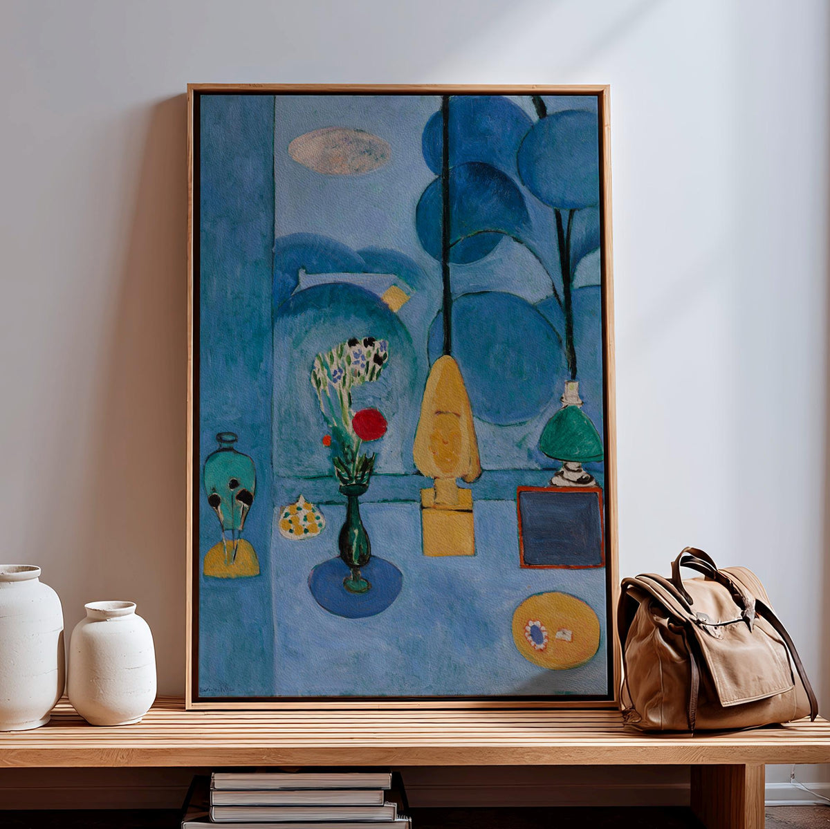 Henri Matisse, The Blue Window - 1913 Modern Interior Print, Blue Room Wall Art, Fauvist Window Poster, Abstract Home De