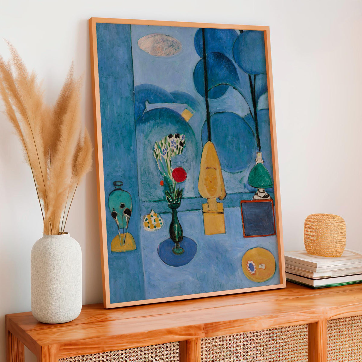 Henri Matisse, The Blue Window - 1913 Modern Interior Print, Blue Room Wall Art, Fauvist Window Poster, Abstract Home De