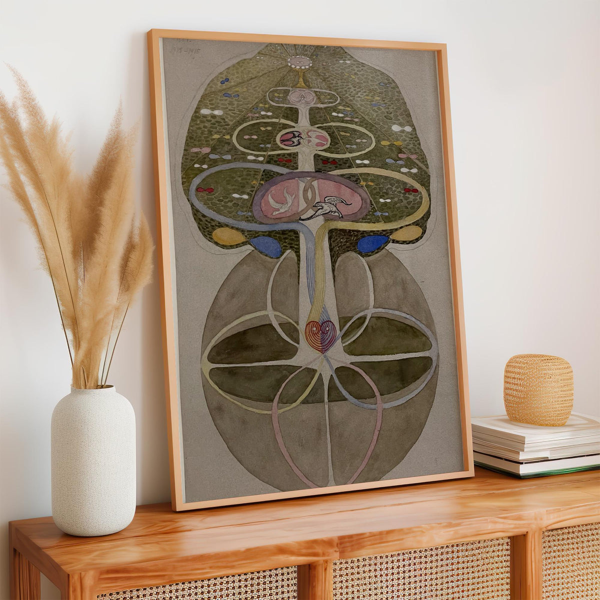 Hilma af Klint, Tree of Knowledge No. 1 - 1913–1915 Abstract Spiritual Print, Symbolic Wall Art, Botanical Mysticism Pos