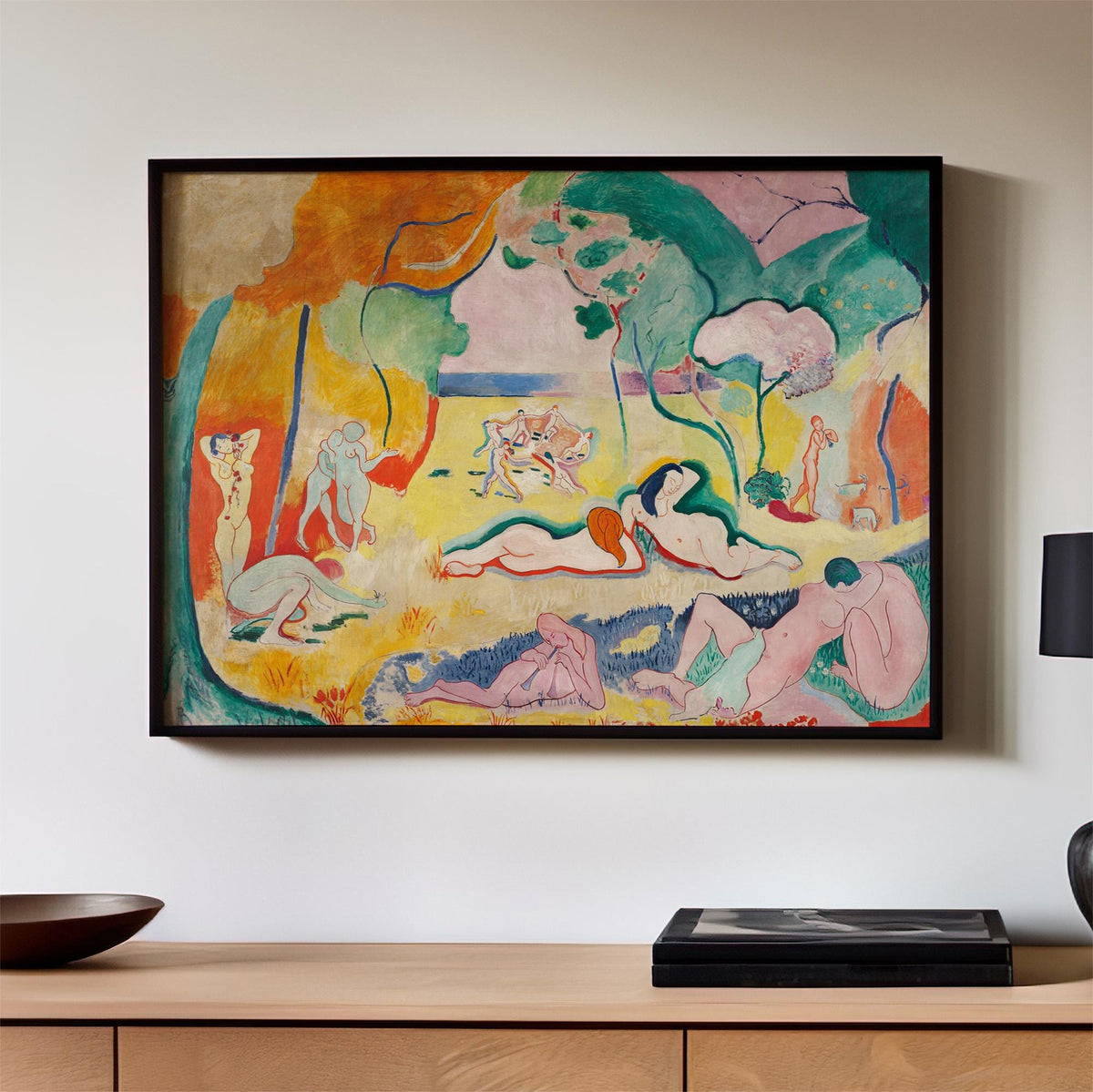 Henri Matisse, The Joy of Life - 1905–1906 Fauvist Landscape Print, Colorful Wall Art, Modernist Poster, French Decor