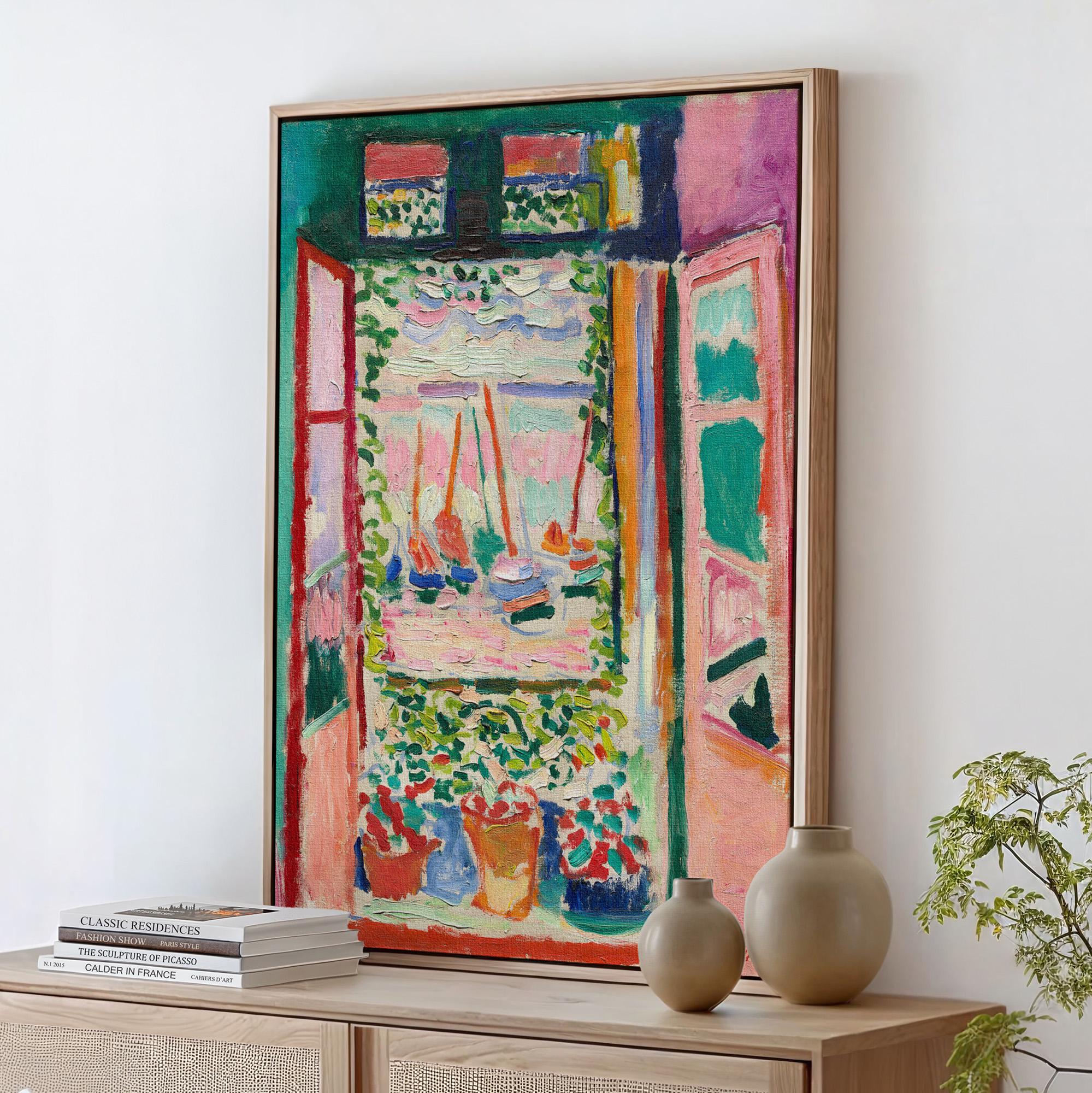 Henri Matisse, Open Window, Collioure - 1905 Fauvist Landscape Print, Colorful Wall Art, French Modernist Poster, Seasid