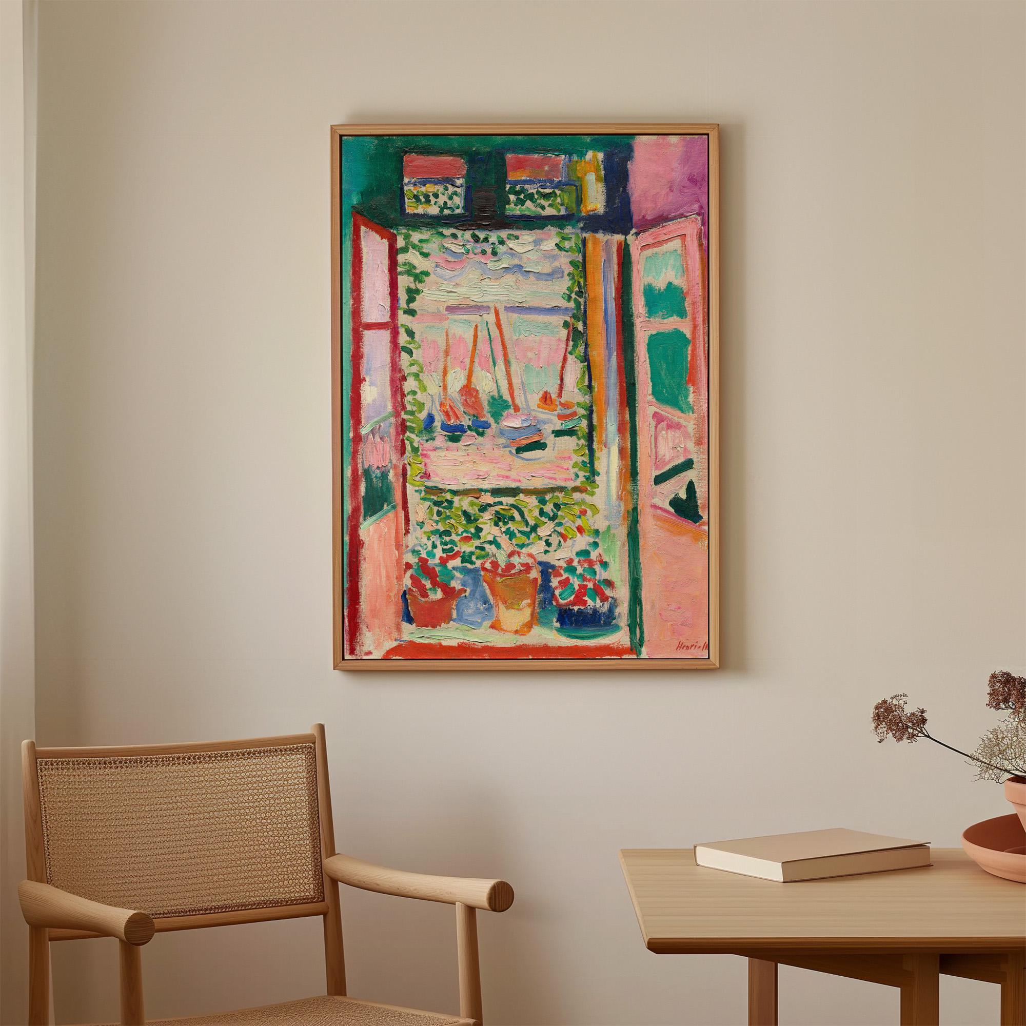 Henri Matisse, Open Window, Collioure - 1905 Fauvist Landscape Print, Colorful Wall Art, French Modernist Poster, Seasid