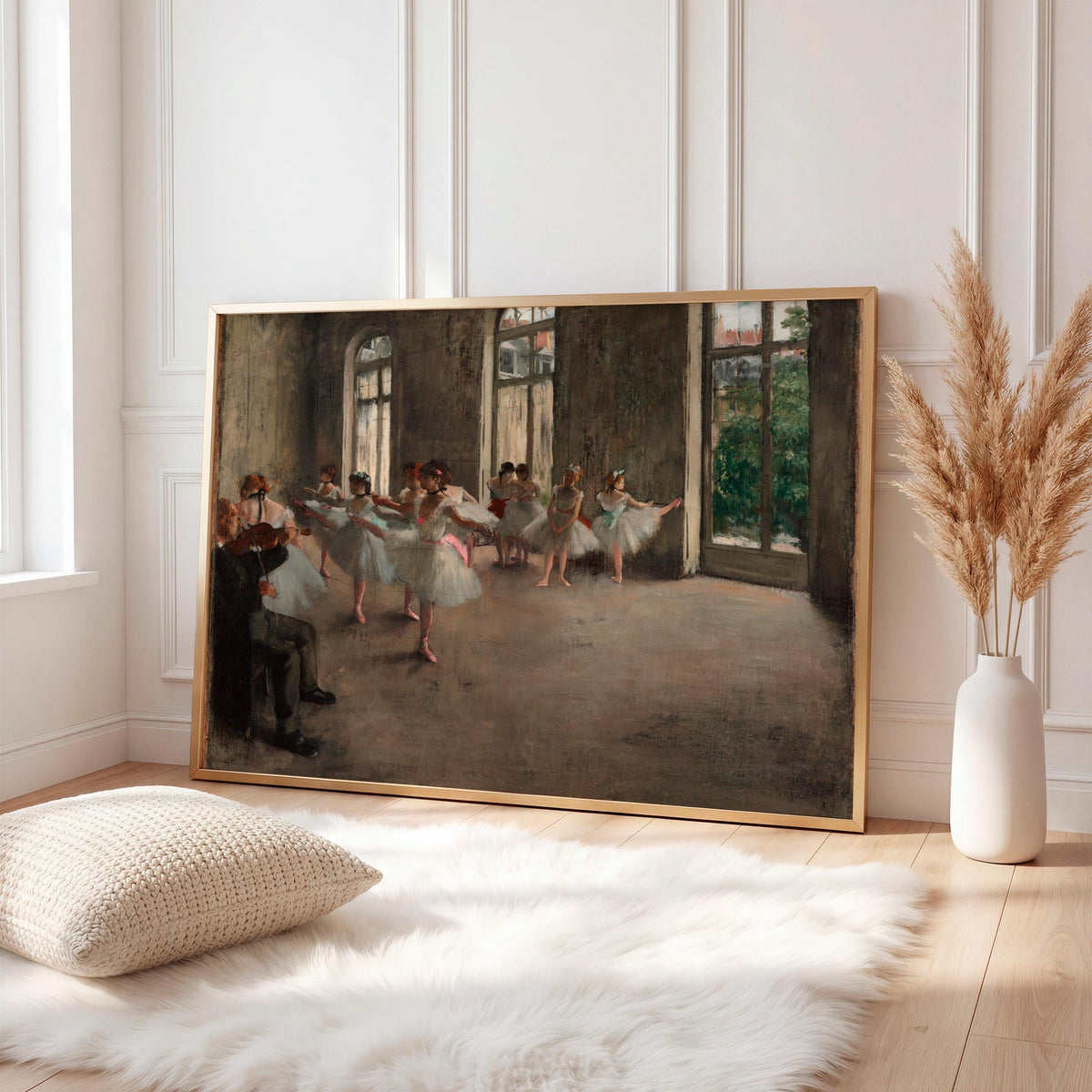 Edgar Degas, The Ballet Rehearsal - 1874 Impressionist Dance Print, Ballet Wall Art, French Vintage Poster, Elegant Deco