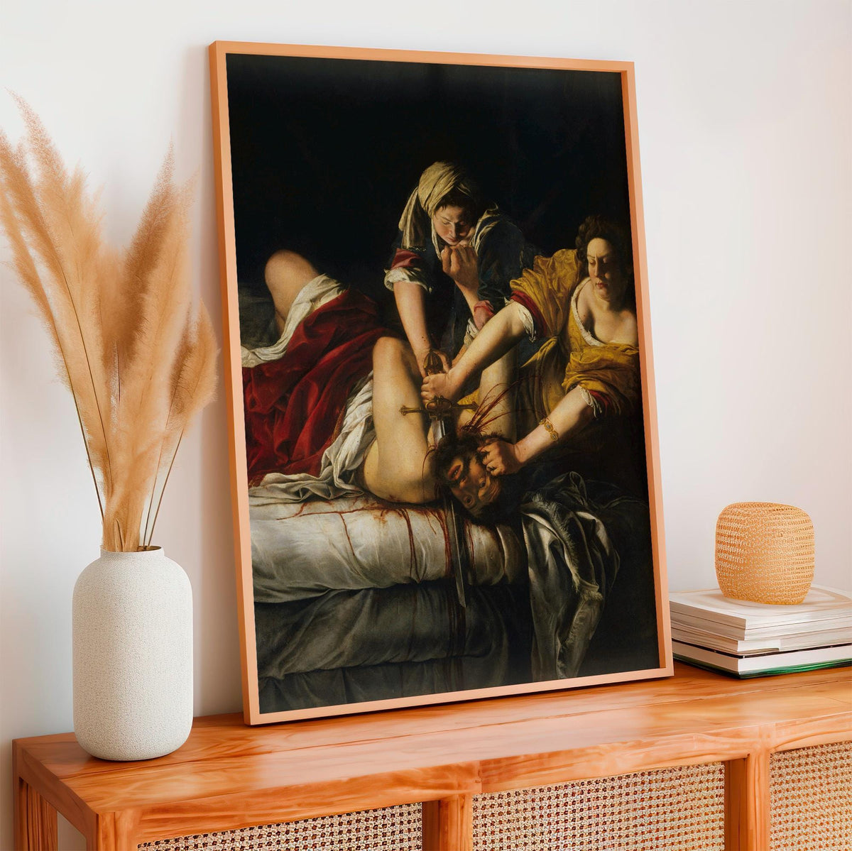 Artemisia Gentileschi, Judith Beheading Holofernes - 1614 Baroque Print, Biblical Heroine Wall Art, Dramatic Renaissance