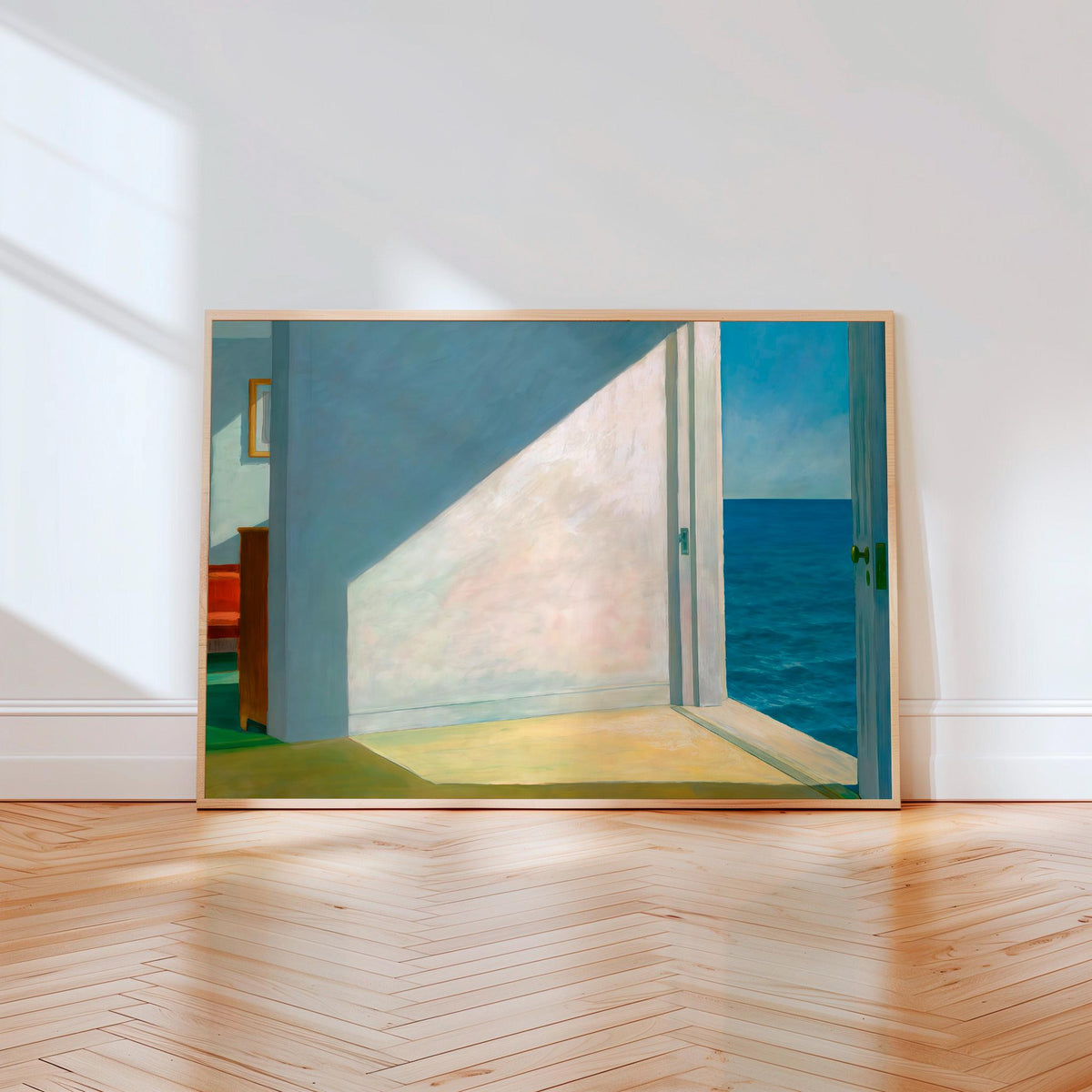 Edward Hopper, Rooms by the Sea (1951) - Wall Art for Living Room, Large Horizontal Canvas Framed Art