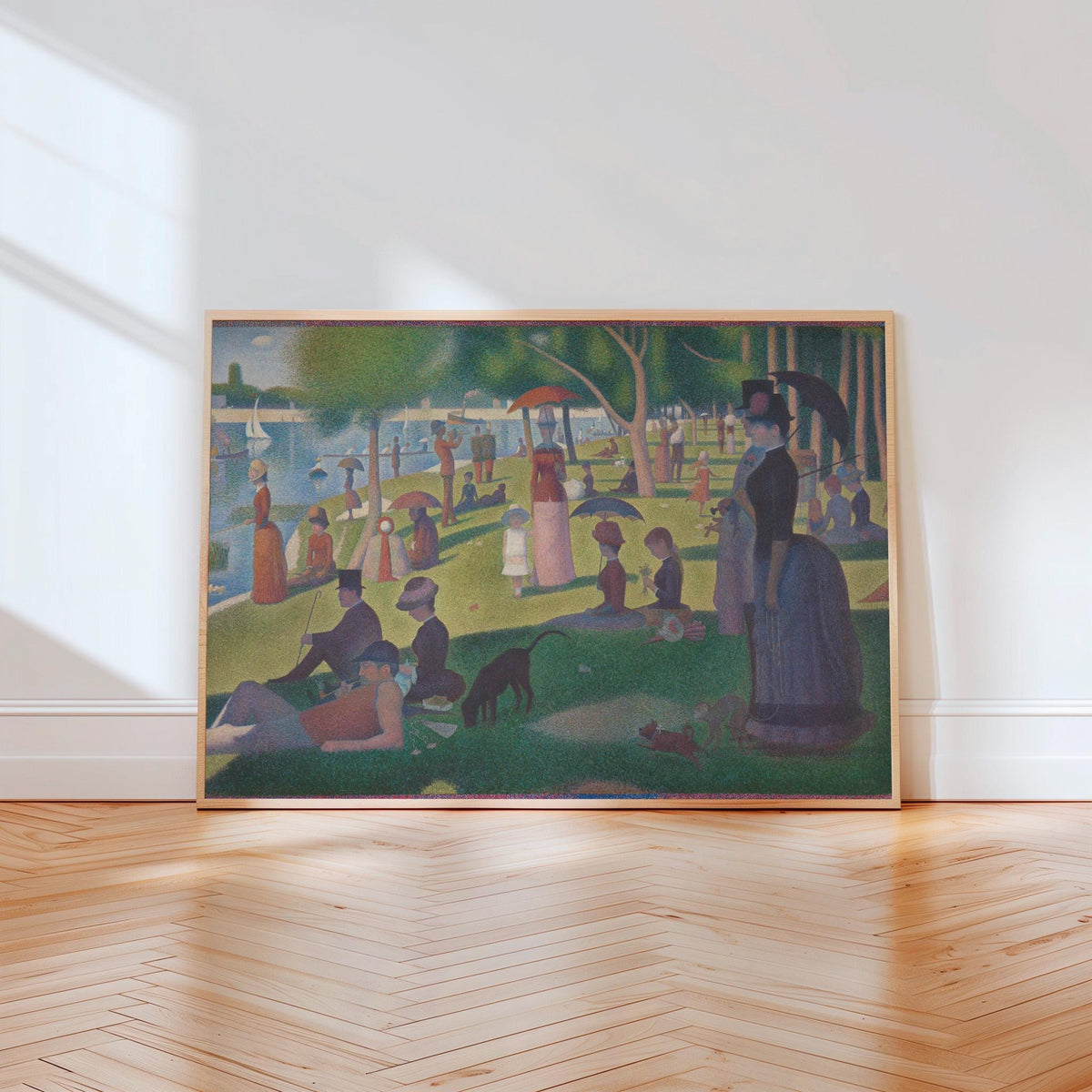 Georges Seurat A Sunday on La Grande Jatte, Pointillism Wall Art, Pointillism Art, Park Wall Art, Museum Canvas or Poste