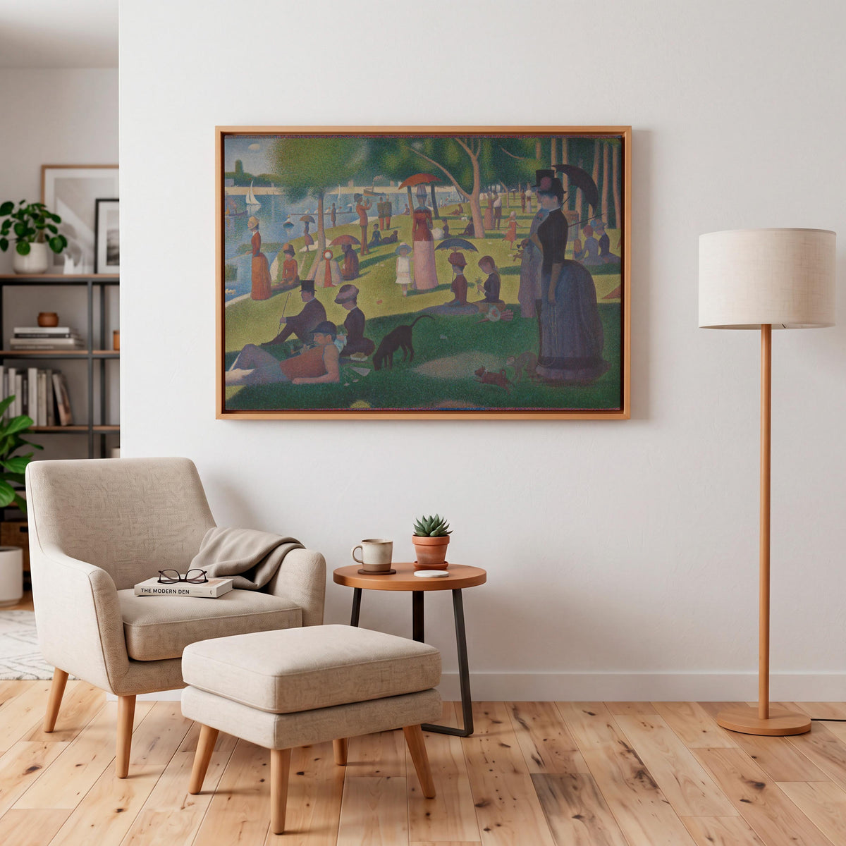 Georges Seurat A Sunday on La Grande Jatte, Pointillism Wall Art, Pointillism Art, Park Wall Art, Museum Canvas or Poste
