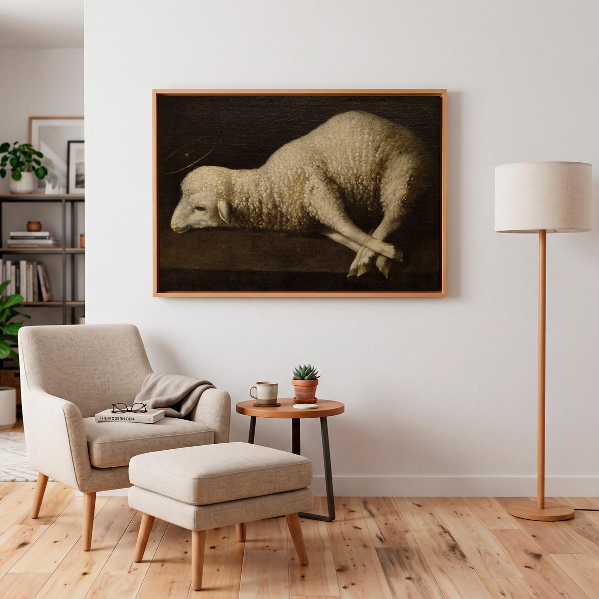 Francisco de Zurbaran Agnus Dei, Minimalist Wall Art, Lamb Wall Art, Neutral Wall Art, Museum Canvas or Poster