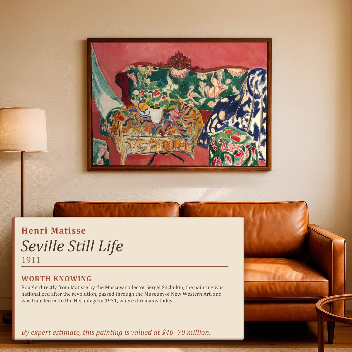 Henri Matisse, Seville Still Life - 1911 Fauvist Interior Print, Decorative Wall Art, Spanish Still Life Poster, Colorfu