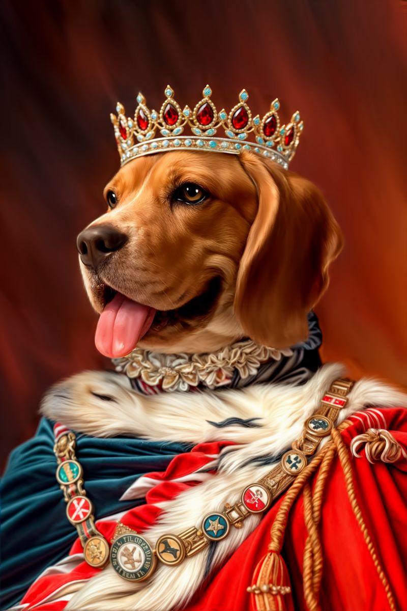 Custom Royal Pet Portrait | Personalized Gift