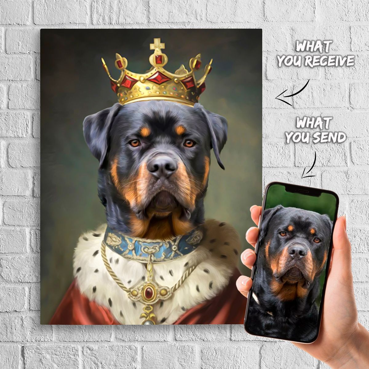 Custom Royal Pet Portrait | Personalized Gift