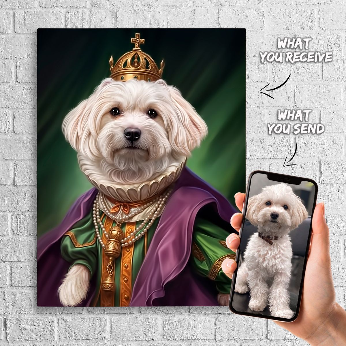 Custom Royal Pet Portrait | Personalized Gift