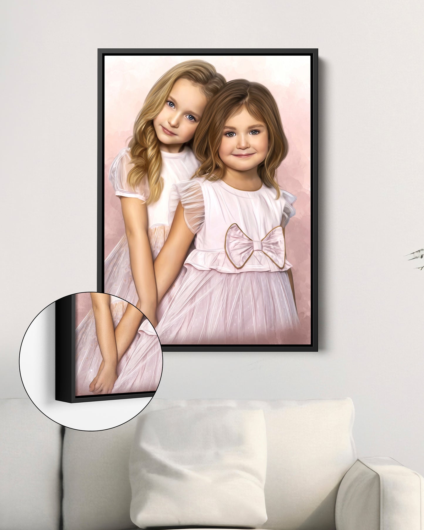 Portrait of children | Custom canvas print