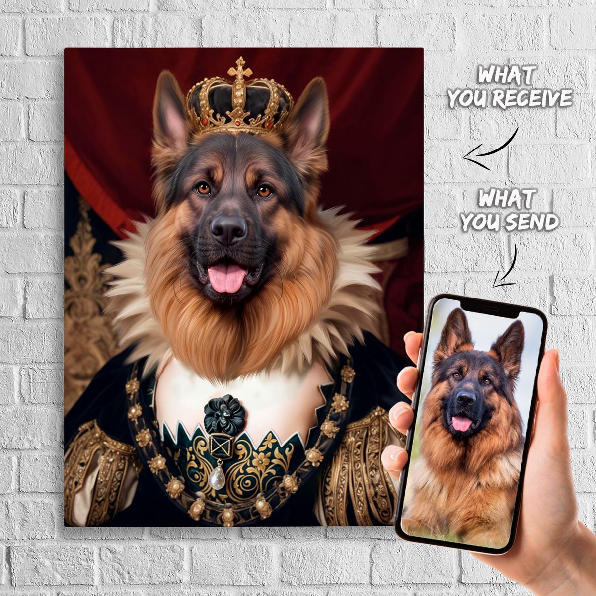 Custom Royal Pet Portrait | Personalized Gift